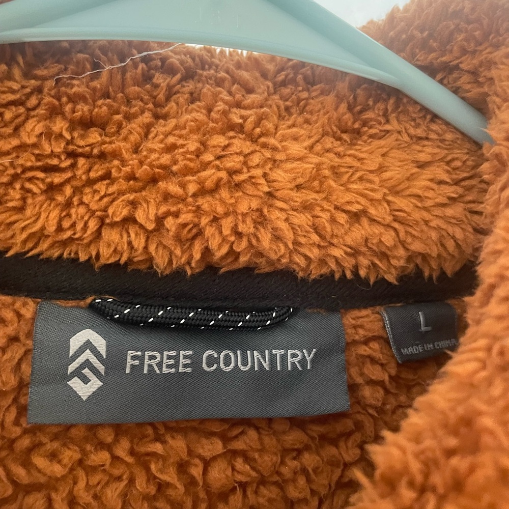 Free Country Warm Rust Fleece Jacket - Picture 2 of 3